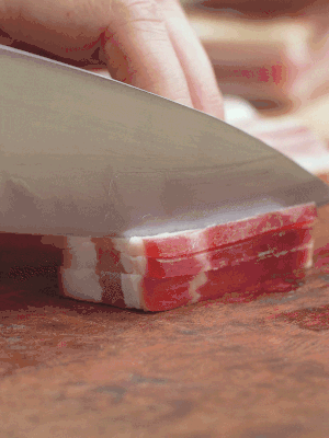金字淡咸肉切絲。